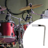 Maxbell L Shaped Rod Replacement Attachment Metal Drummer Gifts Percussion Accessory L shaped