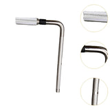 Maxbell L Shaped Rod Replacement Attachment Metal Drummer Gifts Percussion Accessory L shaped