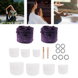 Maxbell 7 Pieces Singing Bowls Set Beautiful Sound for Sound Baths Meditation Desktop