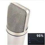 Maxbell Condenser Microphone Versatile Studio Mic for Gaming Music Production Vocals 5V16