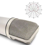 Maxbell Condenser Microphone Versatile Studio Mic for Gaming Music Production Vocals 48V16
