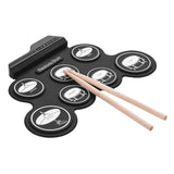 Maxbell Portable Electronic Drum Supplies Lightweight Party Favors Roll up Drum Kits