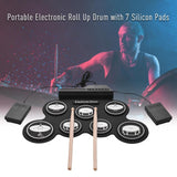 Maxbell Portable Electronic Drum Supplies Lightweight Party Favors Roll up Drum Kits