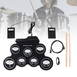 Maxbell Portable Electronic Drum Supplies Lightweight Party Favors Roll up Drum Kits