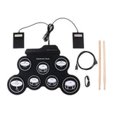 Maxbell Portable Electronic Drum Supplies Lightweight Party Favors Roll up Drum Kits