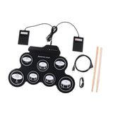 Maxbell Portable Electronic Drum Supplies Lightweight Party Favors Roll up Drum Kits