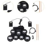 Maxbell Portable Electronic Drum Supplies Lightweight Party Favors Roll up Drum Kits