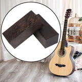 Maxbell 2x Ebony Lumber Handle Lumber Smooth Surface Guitar Picks Musical Instrument