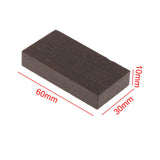 Maxbell Ebony Lumber Wood Timber Handle Plate Music Instruments DIY Tool Ebony Blank 6cmx3cmx1cm