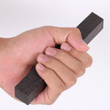 Maxbell Ebony Lumber Wood Timber Handle Plate Music Instruments DIY Tool Ebony Blank 6cmx4cmx1cm