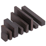 Maxbell Ebony Lumber Wood Timber Handle Plate Music Instruments DIY Tool Ebony Blank 6cmx4cmx1cm