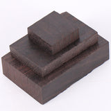 Maxbell Ebony Lumber Wood Timber Handle Plate Music Instruments DIY Tool Ebony Blank 12cmx6cmx1cm