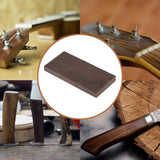Maxbell Ebony Lumber Wood Timber Handle Plate Music Instruments DIY Tool Ebony Blank 12cmx6cmx1cm