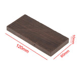 Maxbell Ebony Lumber Wood Timber Handle Plate Music Instruments DIY Tool Ebony Blank 12cmx6cmx1cm