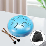 Maxbell Steel Drum Handpans Musical Instrument Meditation Drum for Family Adults Kids Blue