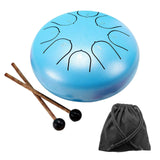 Maxbell Steel Drum Handpans Musical Instrument Meditation Drum for Family Adults Kids Blue