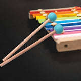 Maxbell 2x Wood Mallets Accessories Professional Marimba Mallets for Chime Beginners Blue