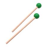 Maxbell 2x Wood Mallets Accessories Professional Marimba Mallets for Chime Beginners Green