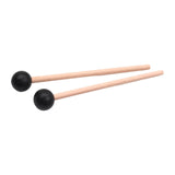 Maxbell 2x Wood Mallets Accessories Professional Marimba Mallets for Chime Beginners Black