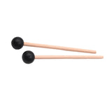 Maxbell 2x Wood Mallets Accessories Professional Marimba Mallets for Chime Beginners Black