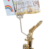 Maxbell Alto Saxophone Sheet Music Clip Sturdy Practical Portable Iron Learner Stand