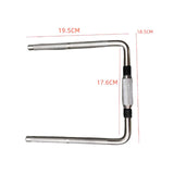 Maxbell Cymbal Clamp Holder Double L Rod Metal for Percussion Instrument Drum Cymbal