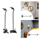 Maxbell Portable Cymbal Hanger Stand Drum Display Stand Nonslip Cymbals Display Tool For Groove Plate