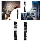 Maxbell Drum Pad Strap Silent Drum Pad Fixing for Student Drummer Lover Professional Argent