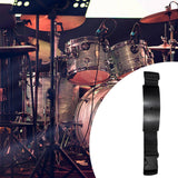 Maxbell Drum Pad Strap Silent Drum Pad Fixing for Student Drummer Lover Professional Black