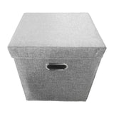 Maxbell 12inch Vinyl Records Storage Box CD Album Records Case Carrying Case Organizer Gray