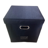 Maxbell 12inch Vinyl Records Storage Box CD Album Records Case Carrying Case Organizer Black