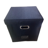 Maxbell 12inch Vinyl Records Storage Box CD Album Records Case Carrying Case Organizer Black