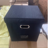 Maxbell 12inch Vinyl Records Storage Box CD Album Records Case Carrying Case Organizer Black