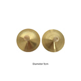 Maxbell Finger Cymbals Brass Mini Copper Hand Cymbals for Dances Holiday Celebration