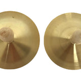 Maxbell Finger Cymbals Brass Mini Copper Hand Cymbals for Dances Holiday Celebration