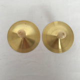 Maxbell Finger Cymbals Brass Mini Copper Hand Cymbals for Dances Holiday Celebration