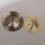 Maxbell Finger Cymbals Brass Mini Copper Hand Cymbals for Dances Holiday Celebration