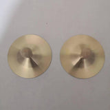 Maxbell Finger Cymbals Brass Mini Copper Hand Cymbals for Dances Holiday Celebration