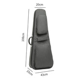 Maxbell Acoustic Guitar Bag 40”/41” Oxford Portable Stylish Gig Bag with Side Handle Gray
