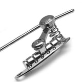 Maxbell Electric Guitar Bridge Stop Bar Tailpiece Tremolo for Music Instrument Parts Argent