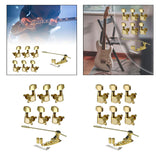 Maxbell Electric Guitar Tremolo Bridge Easy to Install Rustproof with 6 Guitar Knobs 3L3R