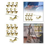 Maxbell Electric Guitar Tremolo Bridge Easy to Install Rustproof with 6 Guitar Knobs 3L3R