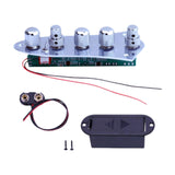 Maxbell Electric Guitar Loaded Control Plate Wired for Bass Tone Volume Control