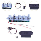 Maxbell Electric Guitar Loaded Control Plate Wired for Bass Tone Volume Control