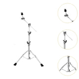 Maxbell Boom Cymbal Stand Thickened Tube with Rubber Feet Drum Hardware Tripod Stand