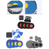 Maxbell 5Pcs Drum Mutes Silicone and 3 Cymbal Mutes Easy to Install Drum Sound Mutes Black