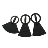 Maxbell 5Pcs Drum Mutes Silicone and 3 Cymbal Mutes Easy to Install Drum Sound Mutes Black