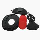 Maxbell 5Pcs Drum Mutes Silicone and 3 Cymbal Mutes Easy to Install Drum Sound Mutes Black