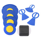Maxbell 5Pcs Drum Mutes Silicone and 3 Cymbal Mutes Easy to Install Drum Sound Mutes Blue