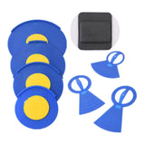 Maxbell 5Pcs Drum Mutes Silicone and 3 Cymbal Mutes Easy to Install Drum Sound Mutes Blue